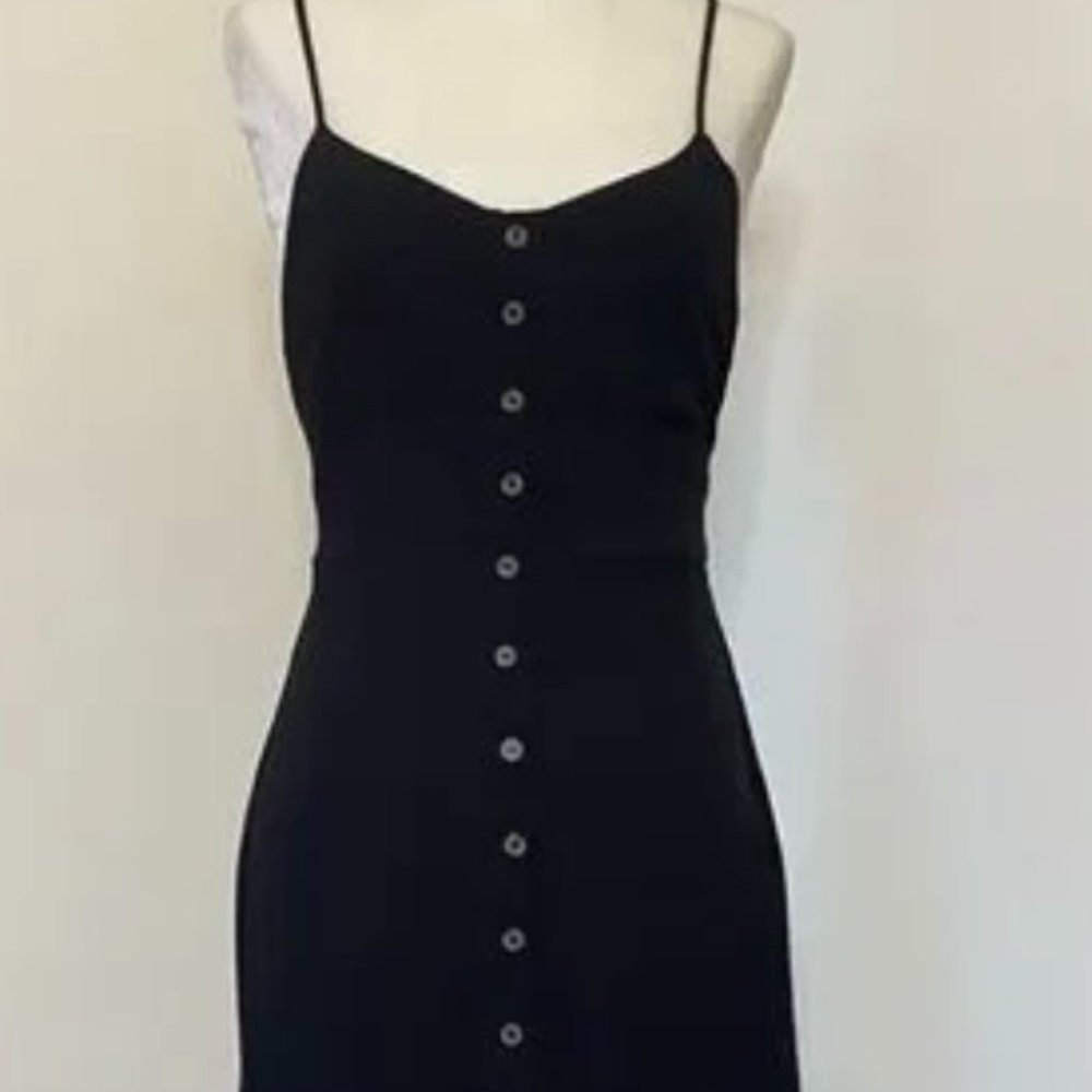 Black Buttonfront Midi Dress By Code Mode - image 7